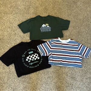 Vans shirts, boys large